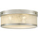 Micah 3 Light 16 inch Brushed Nickel Flush Mount Ceiling Light