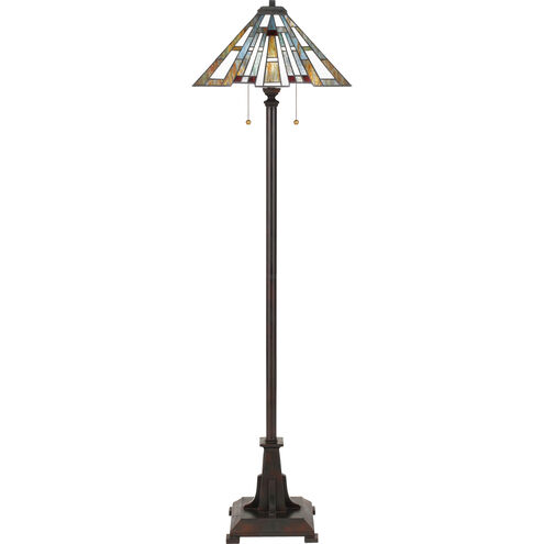 Maybeck 62 inch 75 watt Valiant Bronze Floor Lamp Portable Light