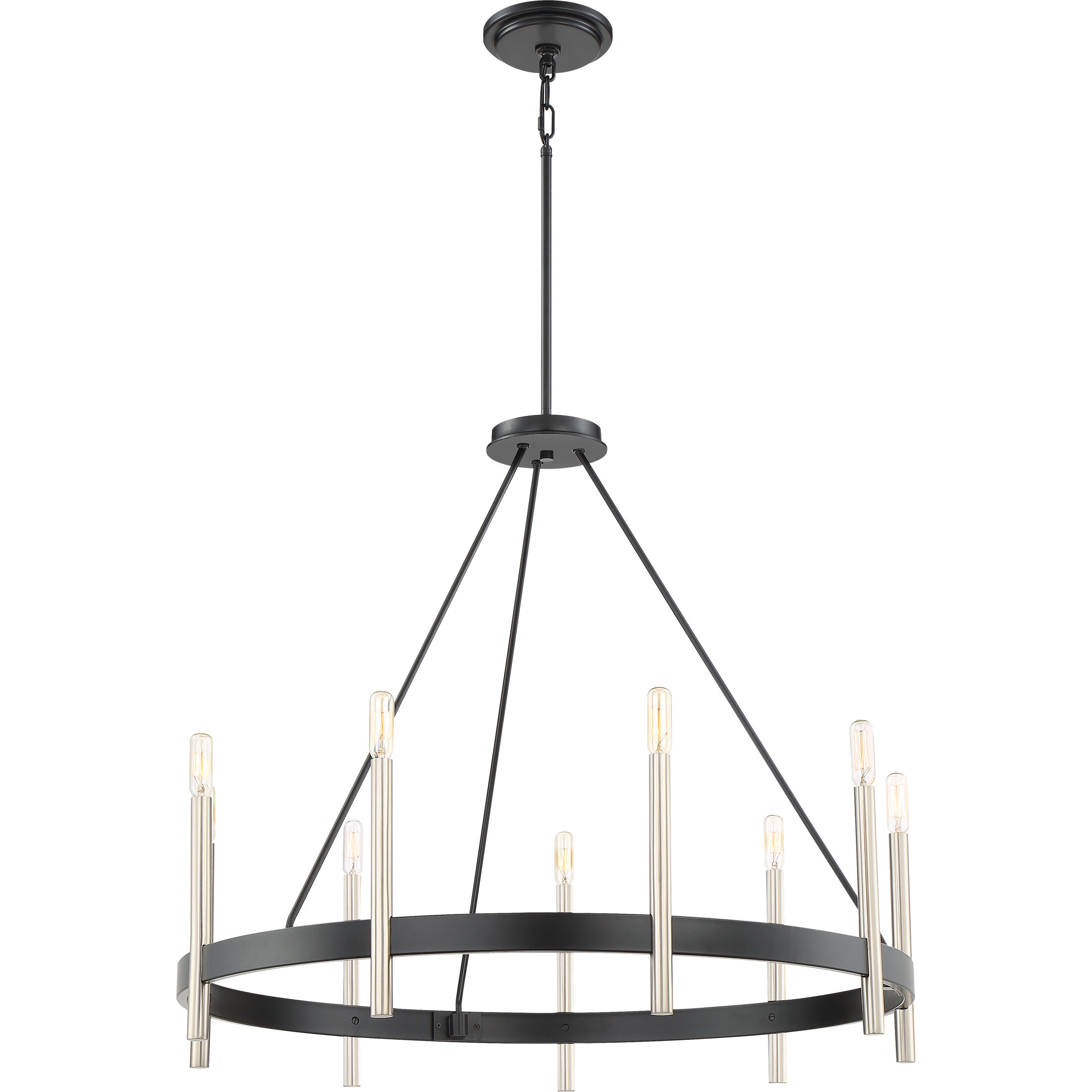 Anthem 9 Light 32 inch Mystic Black Chandelier Ceiling Light