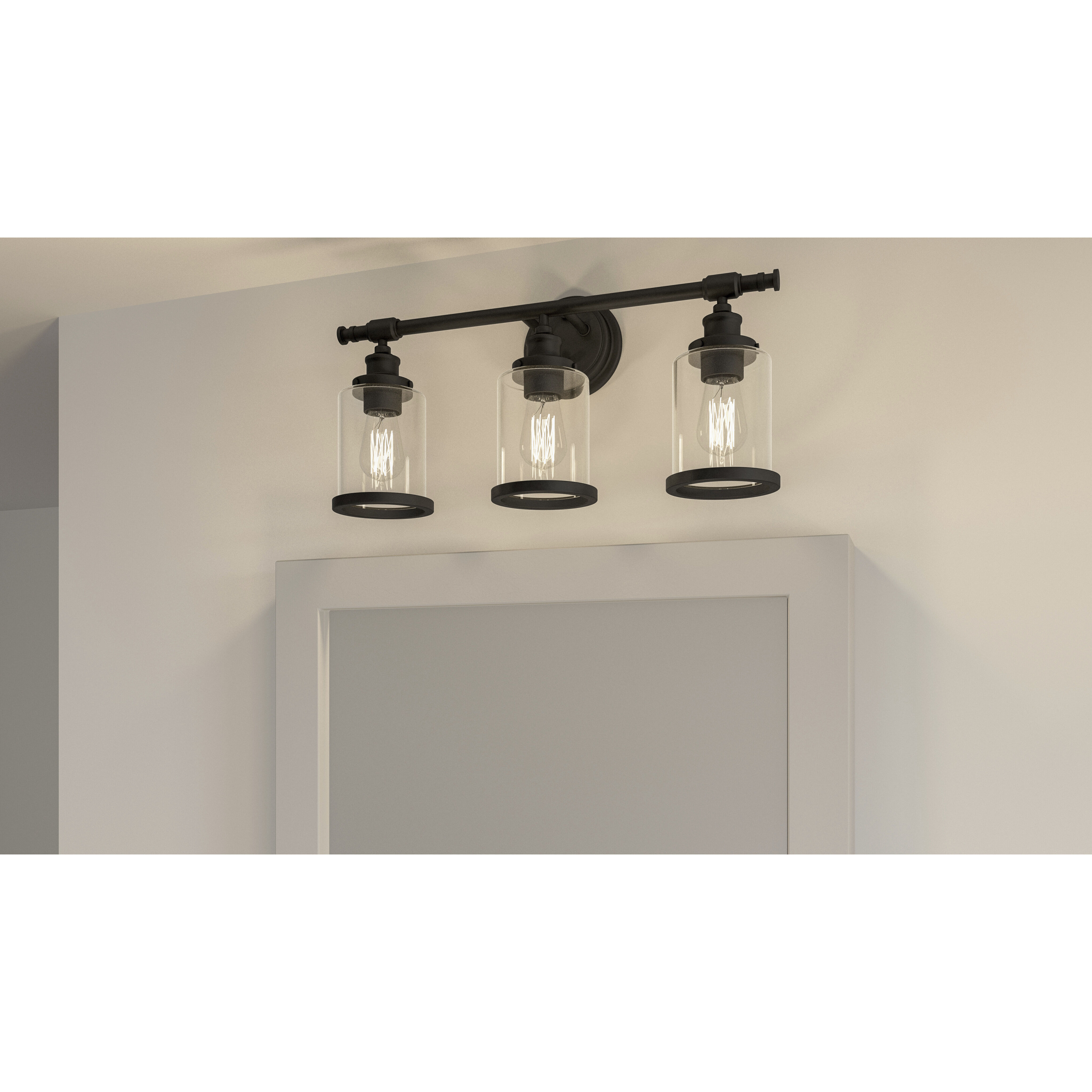 Dixie 3 Light 24 inch Polished Chrome Bath Light Wall Light