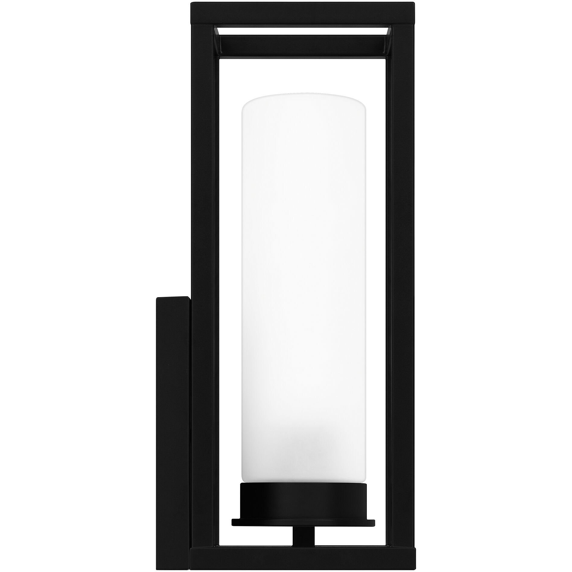 Neville 1 Light 6 inch Matte Black Outdoor Lantern