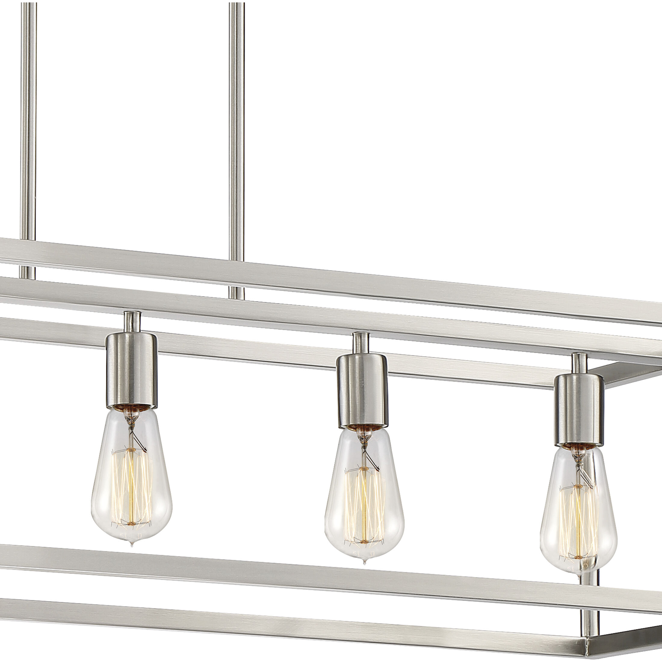 Quoizel NHR538BN New Harbor 5 Light 38 inch Brushed Nickel Island