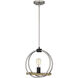 Sterling 1 Light 12.25 inch Brushed Nickel Mini Pendant Ceiling Light, Small
