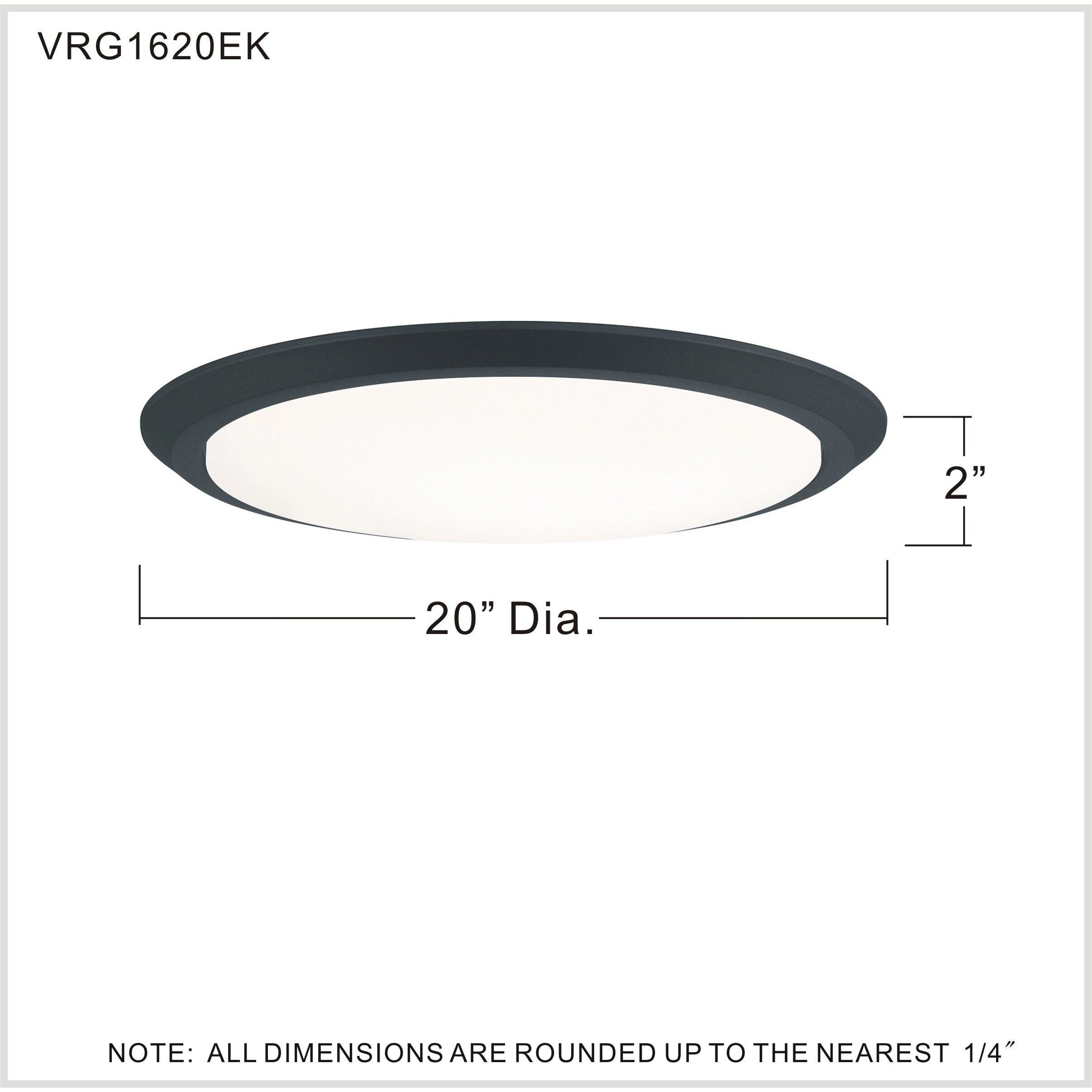 Verge 20 inch Earth Black Flush Mount Ceiling Light