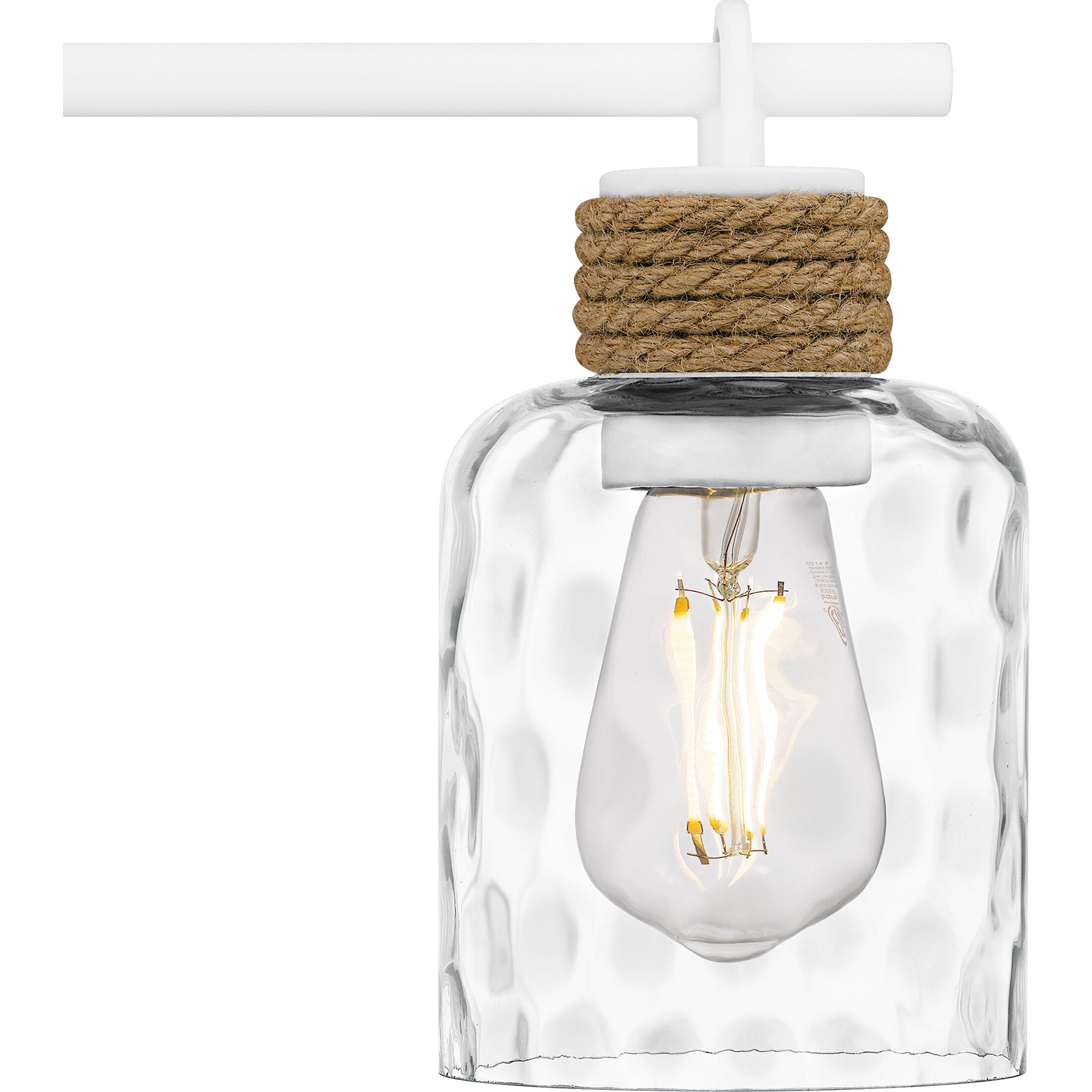 Baltic 3 Light 24 inch Matte White Bath Light Wall Light, Large