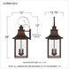 Chancellor 4 Light 28 inch Copper Bronze Outdoor Wall Lantern