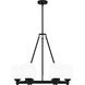 Penning 6 Light 28 inch Matte Black Chandelier Ceiling Light