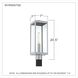 Westover 1 Light 21 inch Stainless Steel Outdoor Post Lantern