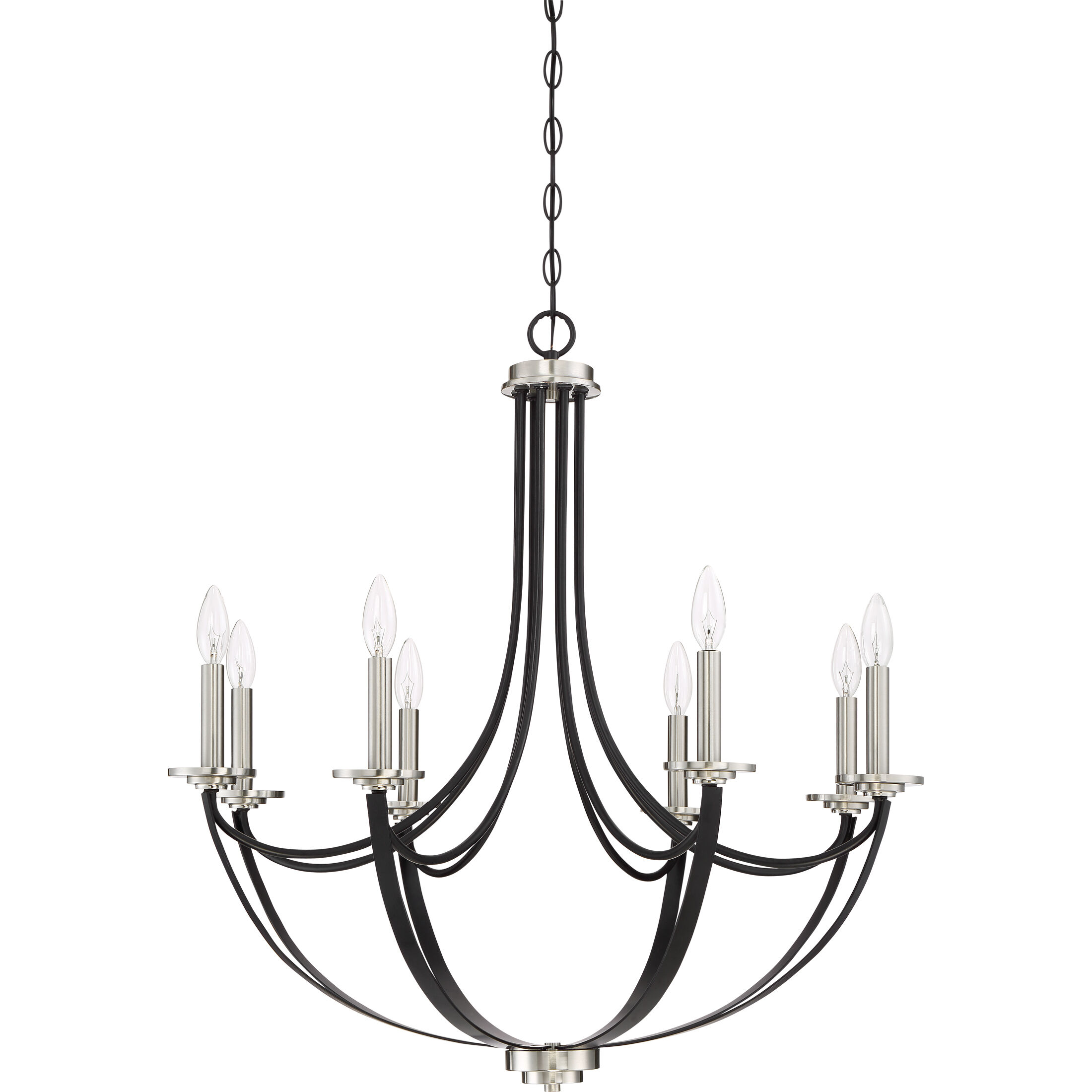 Alana 8 Light 30 inch Mystic Black Chandelier Ceiling Light