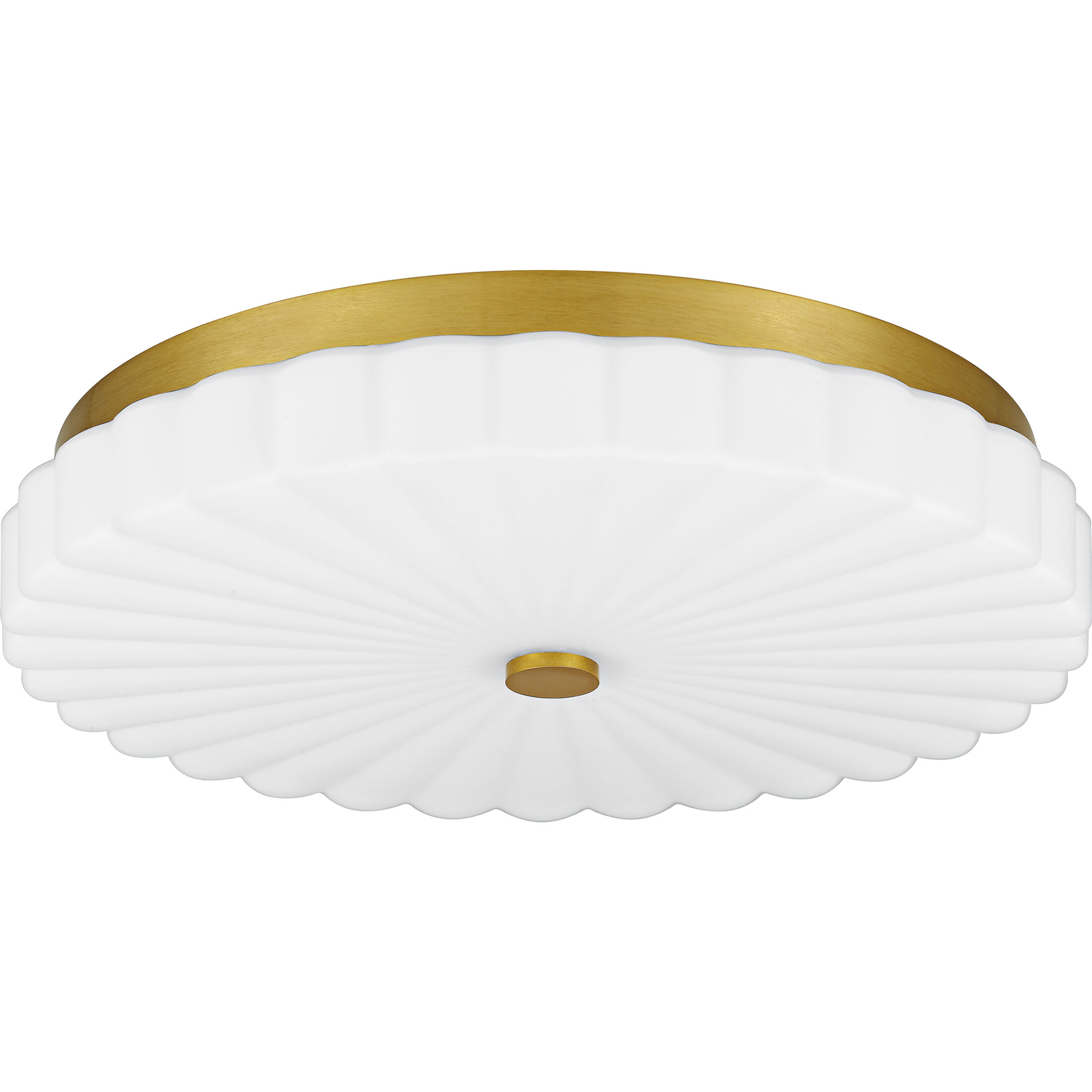 Cherbury LED 16 inch Brushed Gold Flush Mount Ceiling Light, Medium