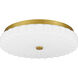 Cherbury LED 16 inch Brushed Gold Flush Mount Ceiling Light, Medium