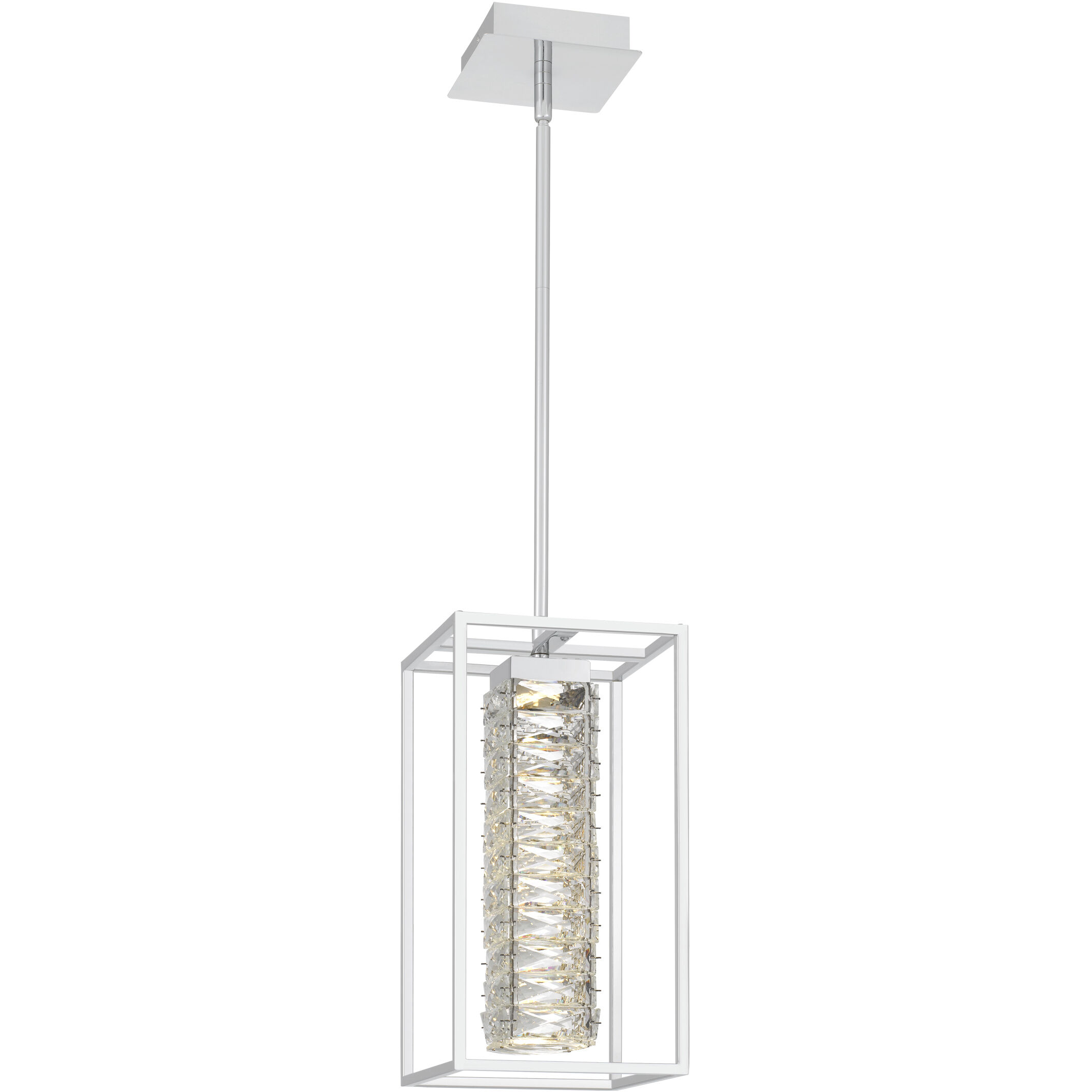Dazzle LED 8 inch Polished Chrome Mini Pendant Ceiling Light