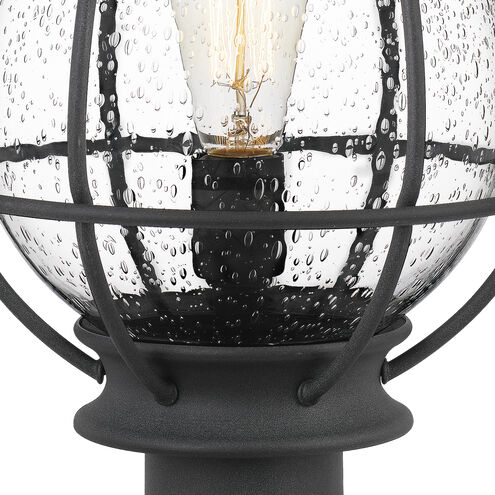Boston 1 Light 19 inch Mottled Black Outdoor Post Lantern