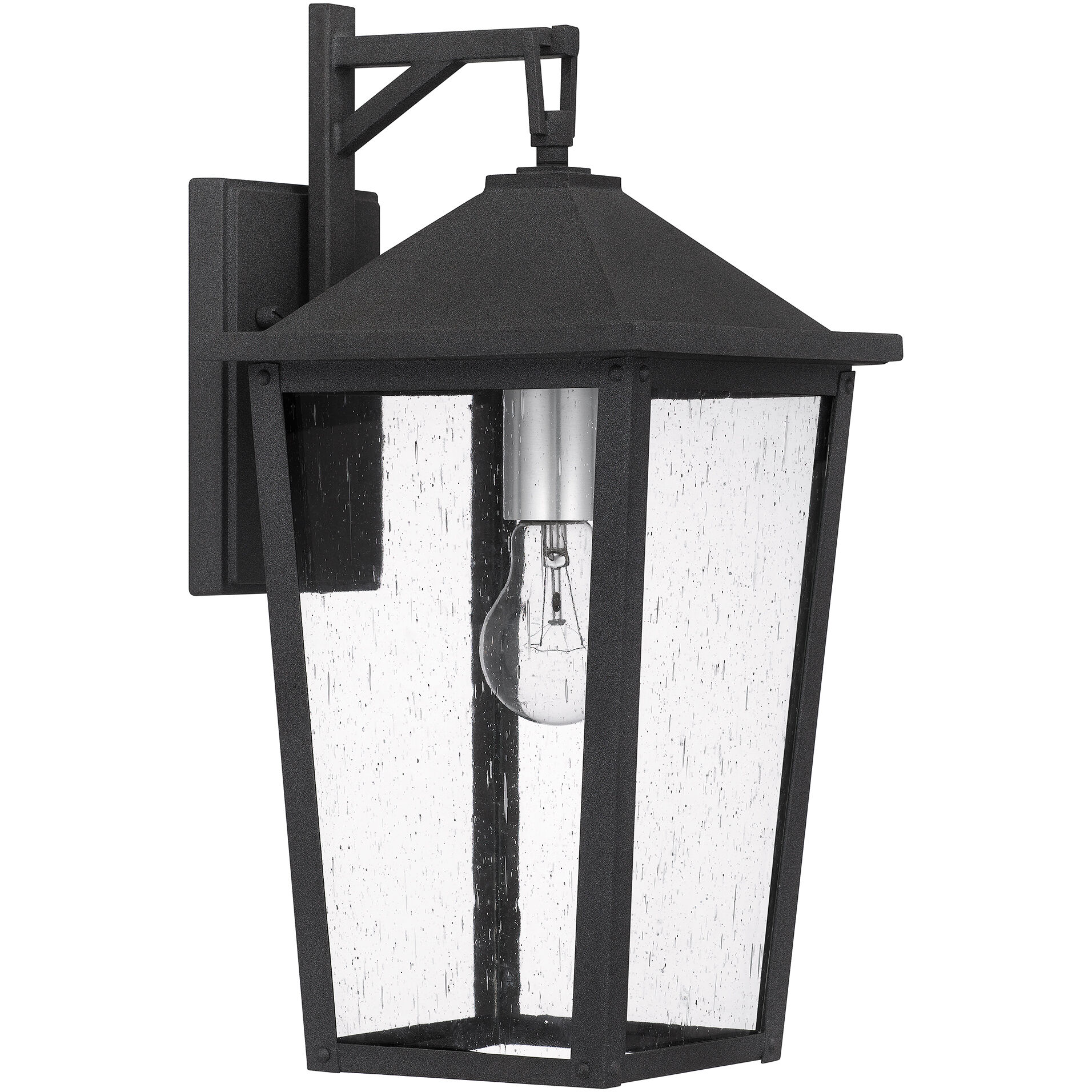 Quoizel STNL8408MB Stoneleigh 1 Light 17 inch Mottled Black