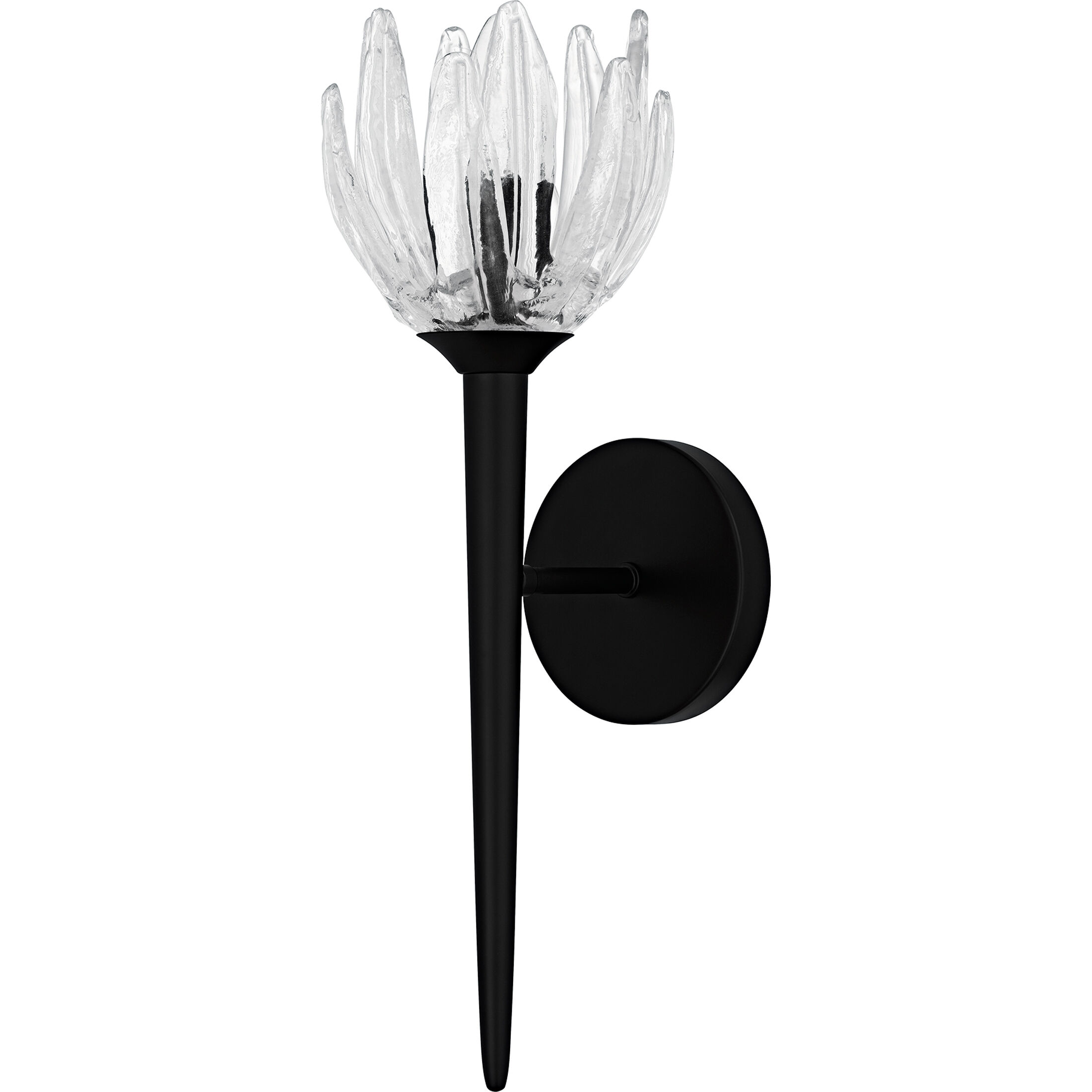 Shea Wall Sconce Wall Light in Matte Black, Small
