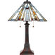 Maybeck 25 inch 75 watt Valiant Bronze Table Lamp Portable Light