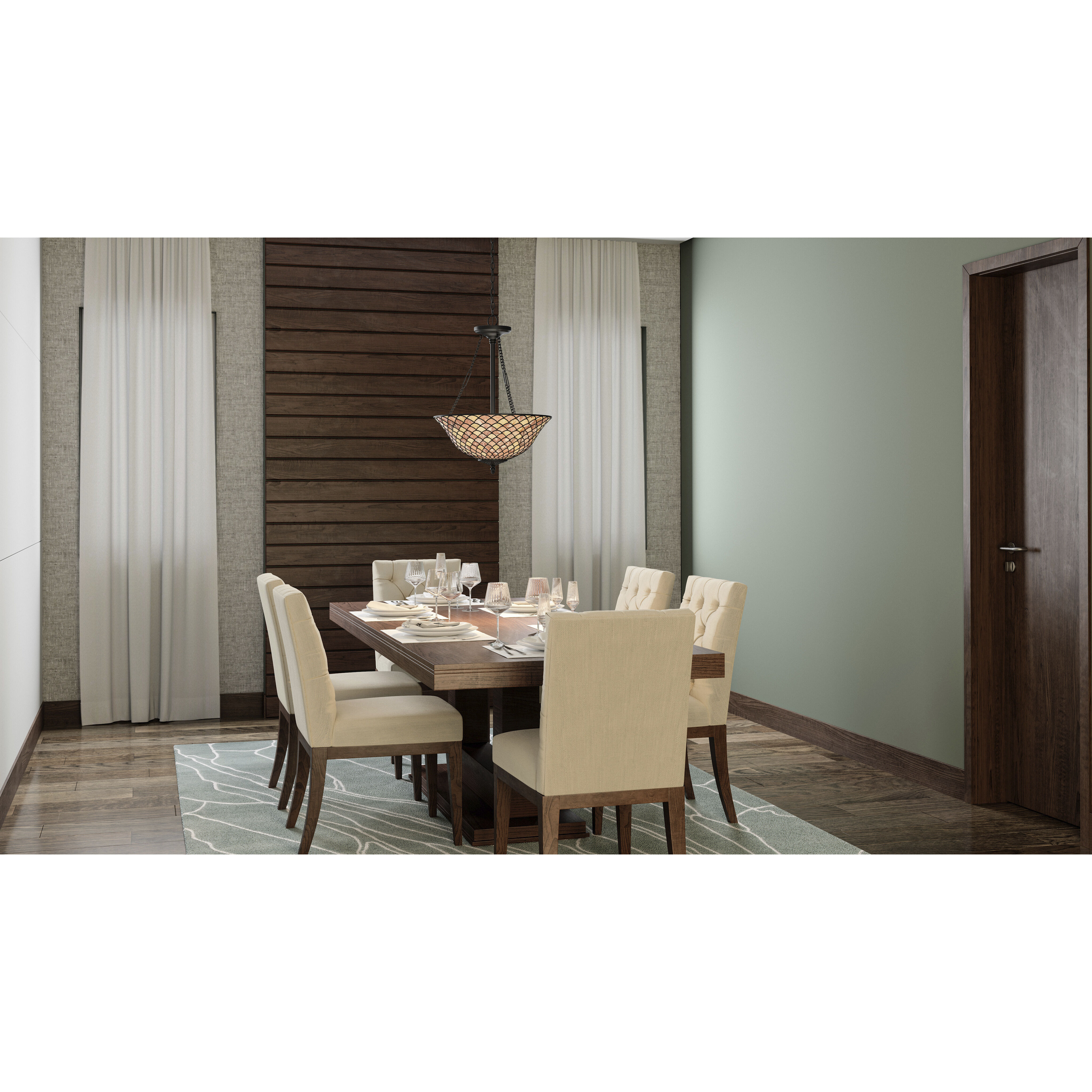 Ursa 3 Light 20 inch Matte Black Pendant Ceiling Light