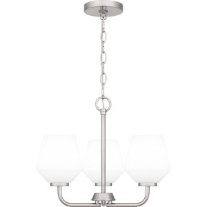 Nielson 3 Light 17 inch Brushed Nickel Pendant Ceiling Light, Large