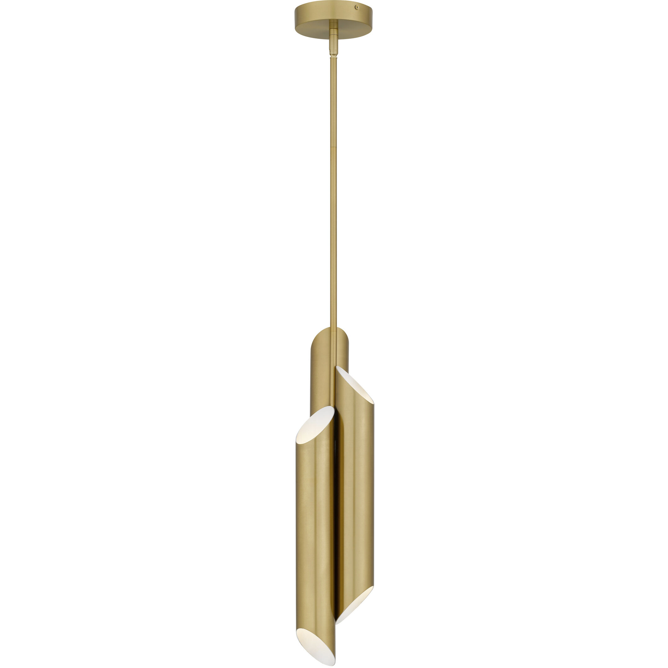 Manelis LED 5.5 inch Brushed Gold Mini Pendant Ceiling Light