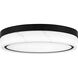 Gasper LED 16 inch Matte Black Flush Mount Ceiling Light, Medium