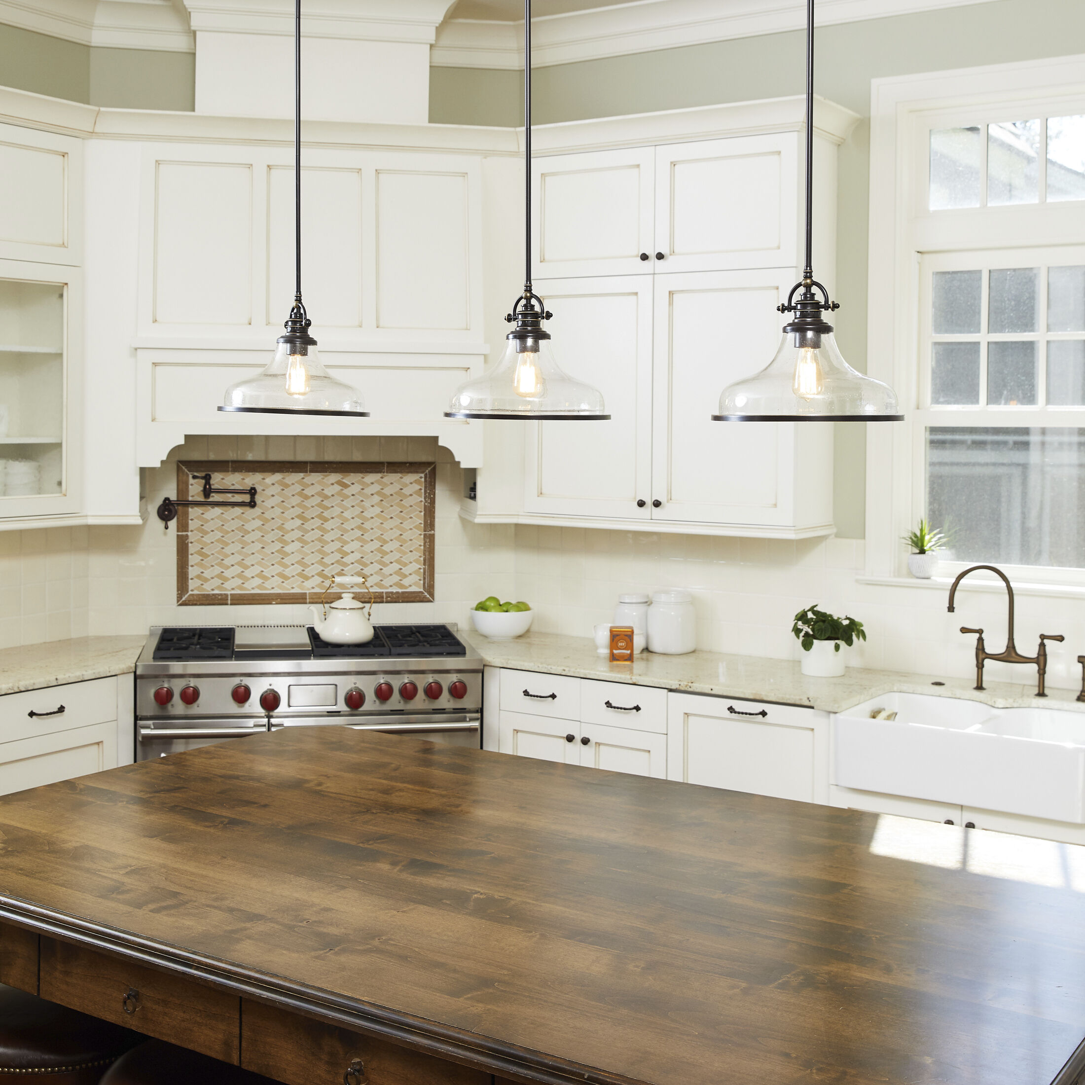 Grant 1 Light 14 inch Palladian Bronze Pendant Ceiling Light