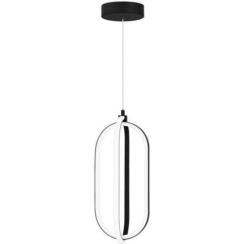 Quoizel Calista LED 8 inch Matte Black Mini Pendant Ceiling Light PCCLT1507MBK - Open Box