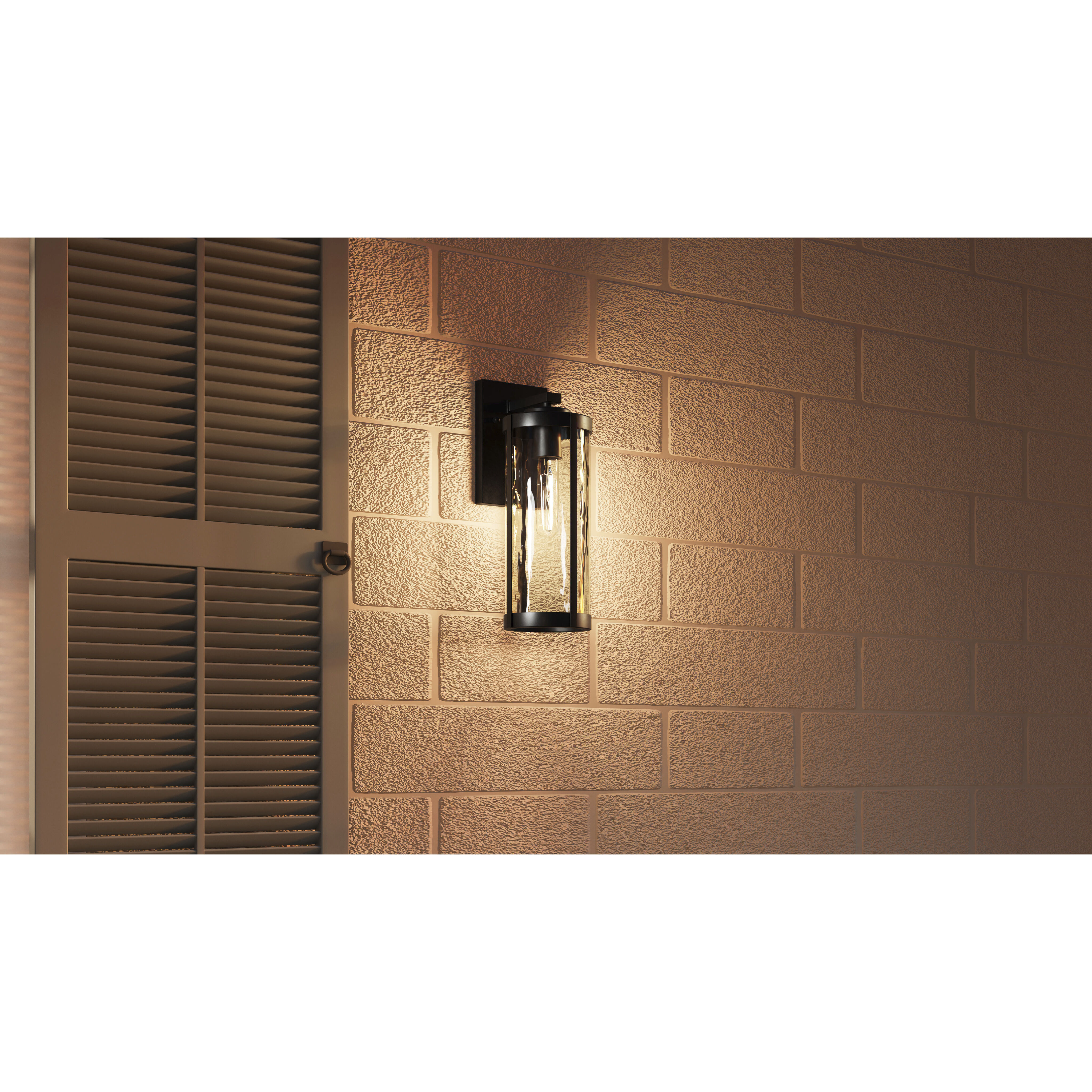Culpo 1 Light 14 inch Matte Black Outdoor Wall Lantern
