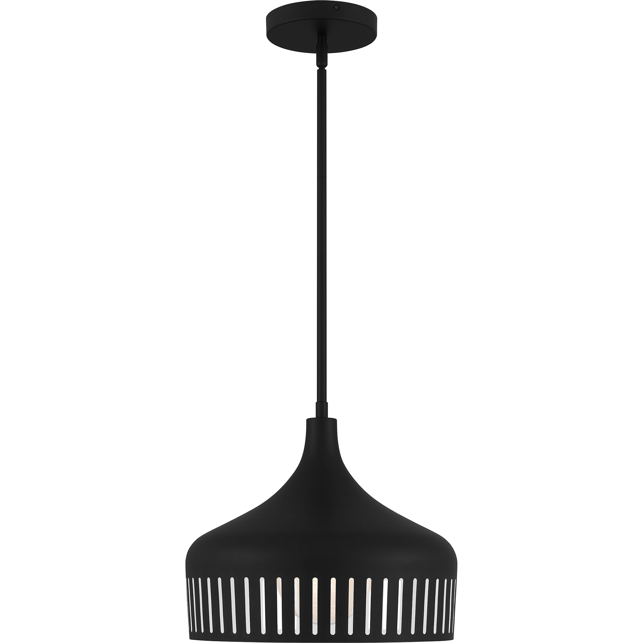 Keagan 1 Light 14 inch Matte Black Pendant Ceiling Light