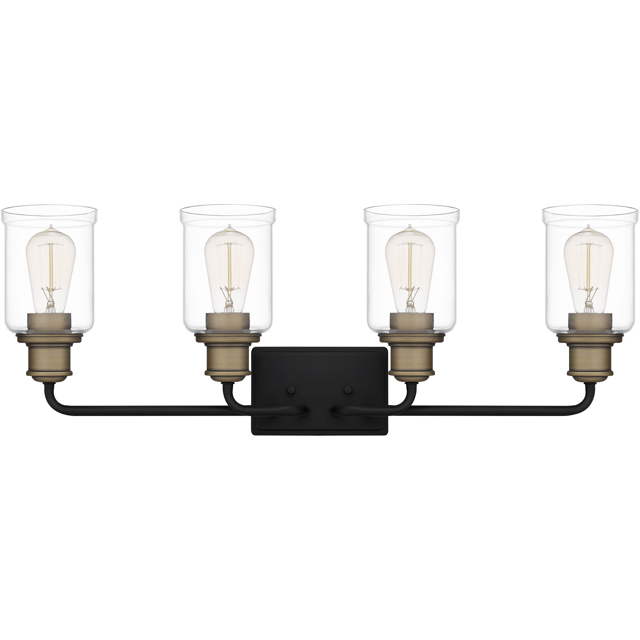 Cox 4 Light 29 inch Matte Black Bath Light Wall Light, Extra Large