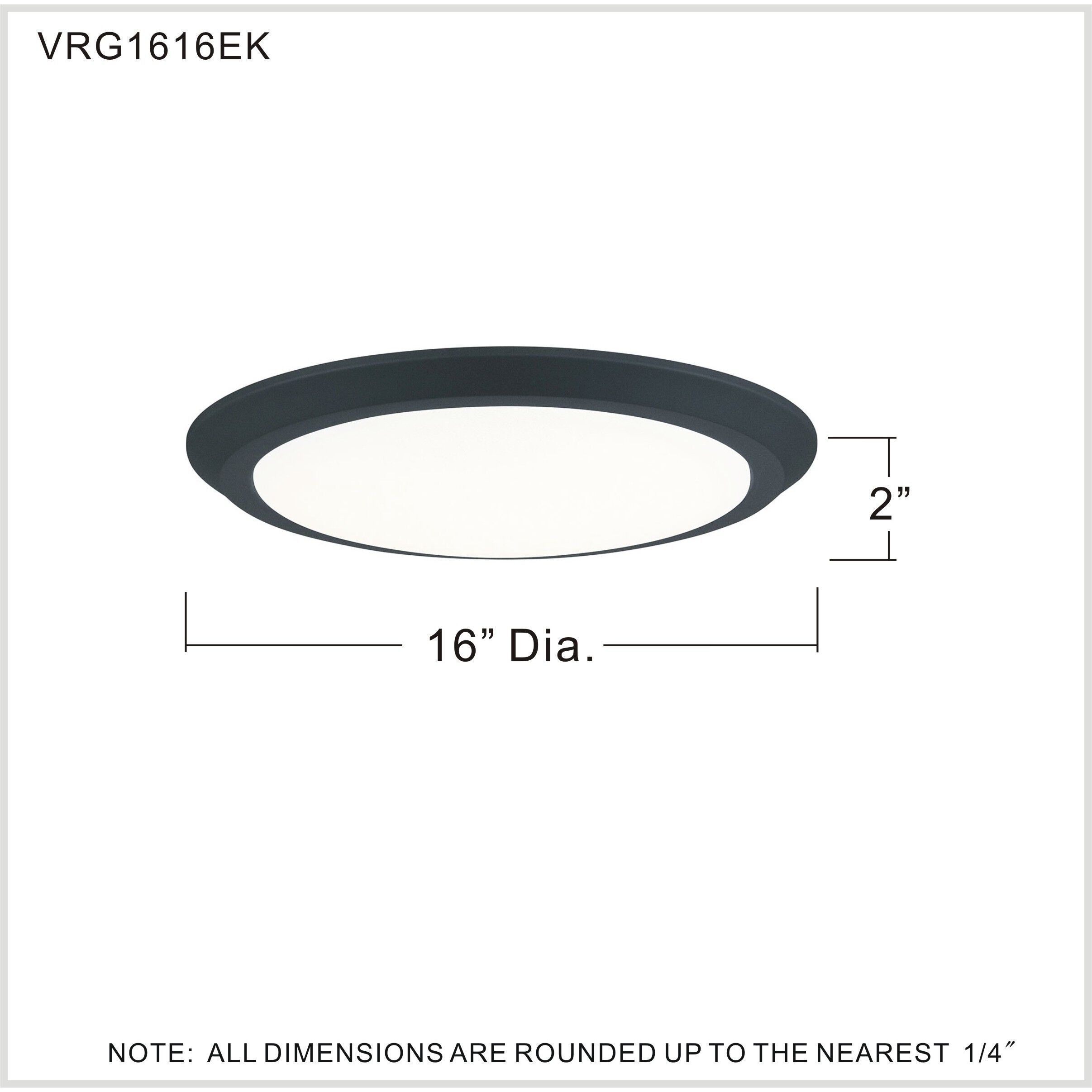 Verge 16 inch Earth Black Flush Mount Ceiling Light