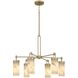 Gianna 6 Light 26.5 inch Bronze Gold Chandelier Ceiling Light