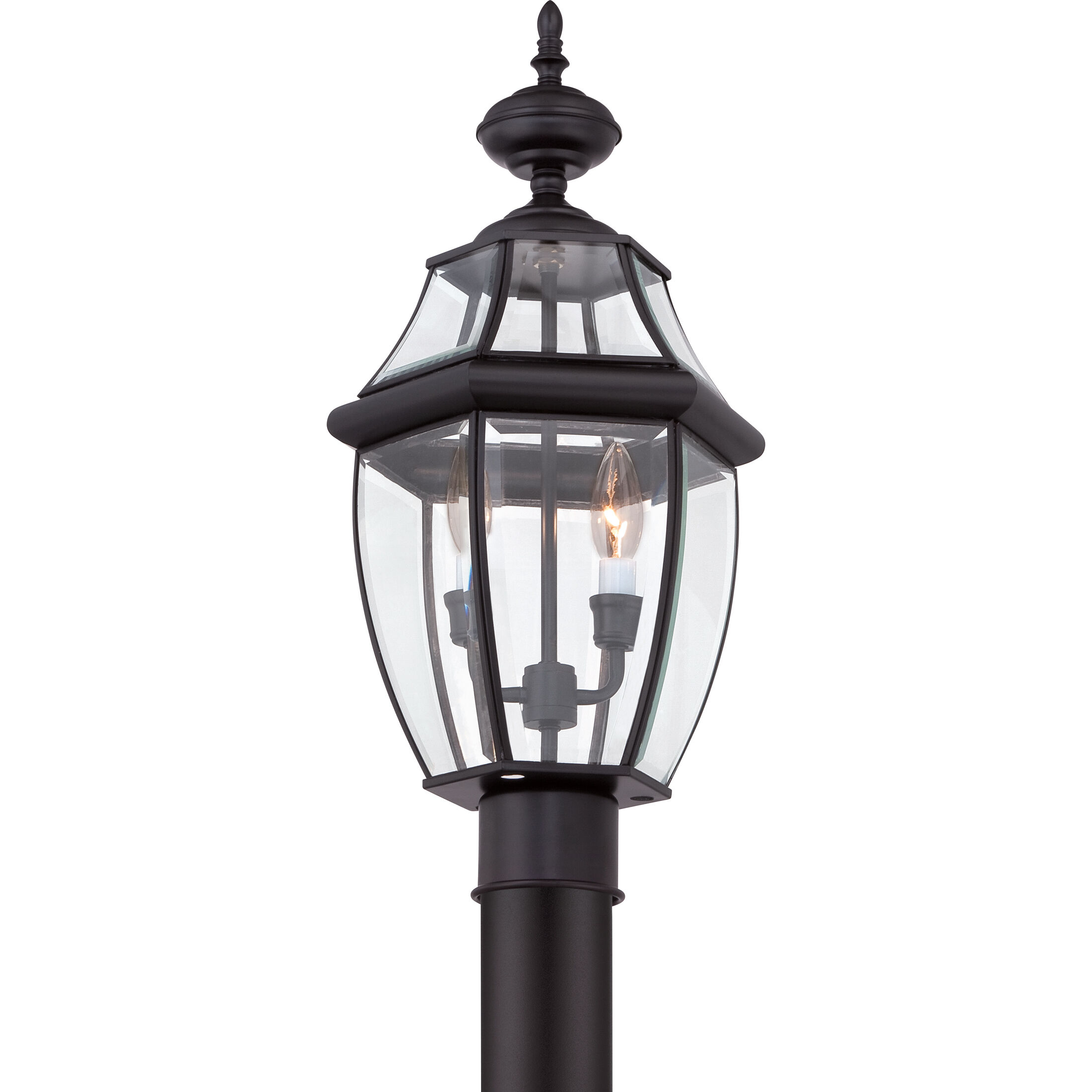 Newbury 2 Light 21 inch Mystic Black Outdoor Post Lantern