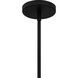 Arbor 1 Light 10 inch Matte Black Mini Pendant Ceiling Light, Small