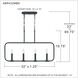 Abner 4 Light 32 inch Matte Black Linear Chandelier Ceiling Light