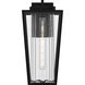 Jett 1 Light 18 inch Matte Black Outdoor Wall Lantern, Large