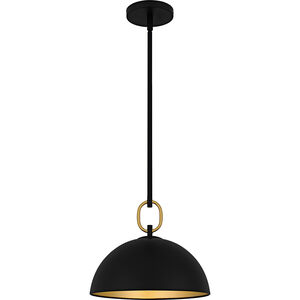Cleo 1 Light 12 inch Matte Black Pendant Ceiling Light