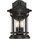 Marblehead 3 Light 15 inch Mystic Black Outdoor Wall Lantern