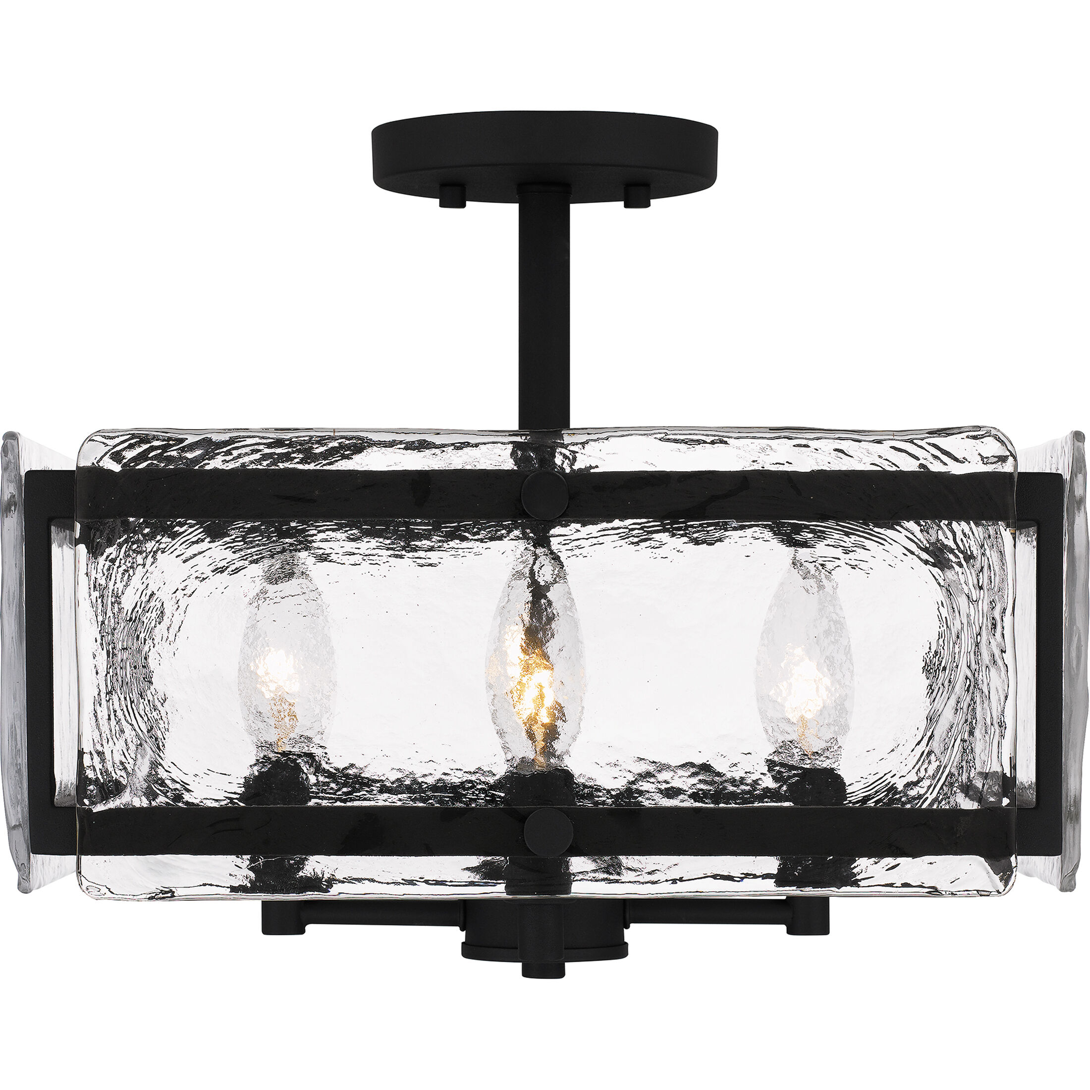 Quoizel QSF5594EK Lancer 4 Light 15 inch Earth Black Semi