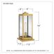 Westover 1 Light 16 inch Antique Brass Outdoor Pier Lantern