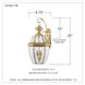 Newbury 2 Light 20 inch Polished Brass Outdoor Wall Lantern
