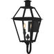Rue De Royal 2 Light 23.5 inch Earth Black Outdoor Wall Lantern, Large