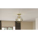 Kinslee 1 Light 10 inch Polished Brass Semi-Flush Mount Ceiling Light