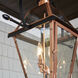 Rue De Royal 4 Light 28 inch Aged Copper Outdoor Hanging Lantern