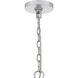 Lilestone 7 Light 28 inch Silver Leaf Pendant Ceiling Light, Large