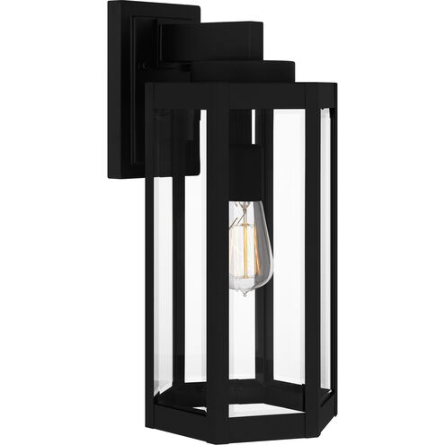 Mesnick 1 Light 17 inch Matte Black Outdoor Wall Lantern