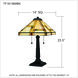 Orson 23.5 inch 75.00 watt Matte Black Table Lamp Portable Light, Tiffany