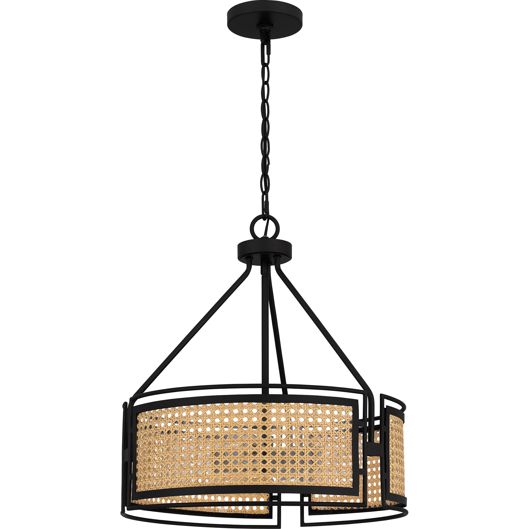 Priya 3 Light 18 inch Matte Black Pendant Ceiling Light