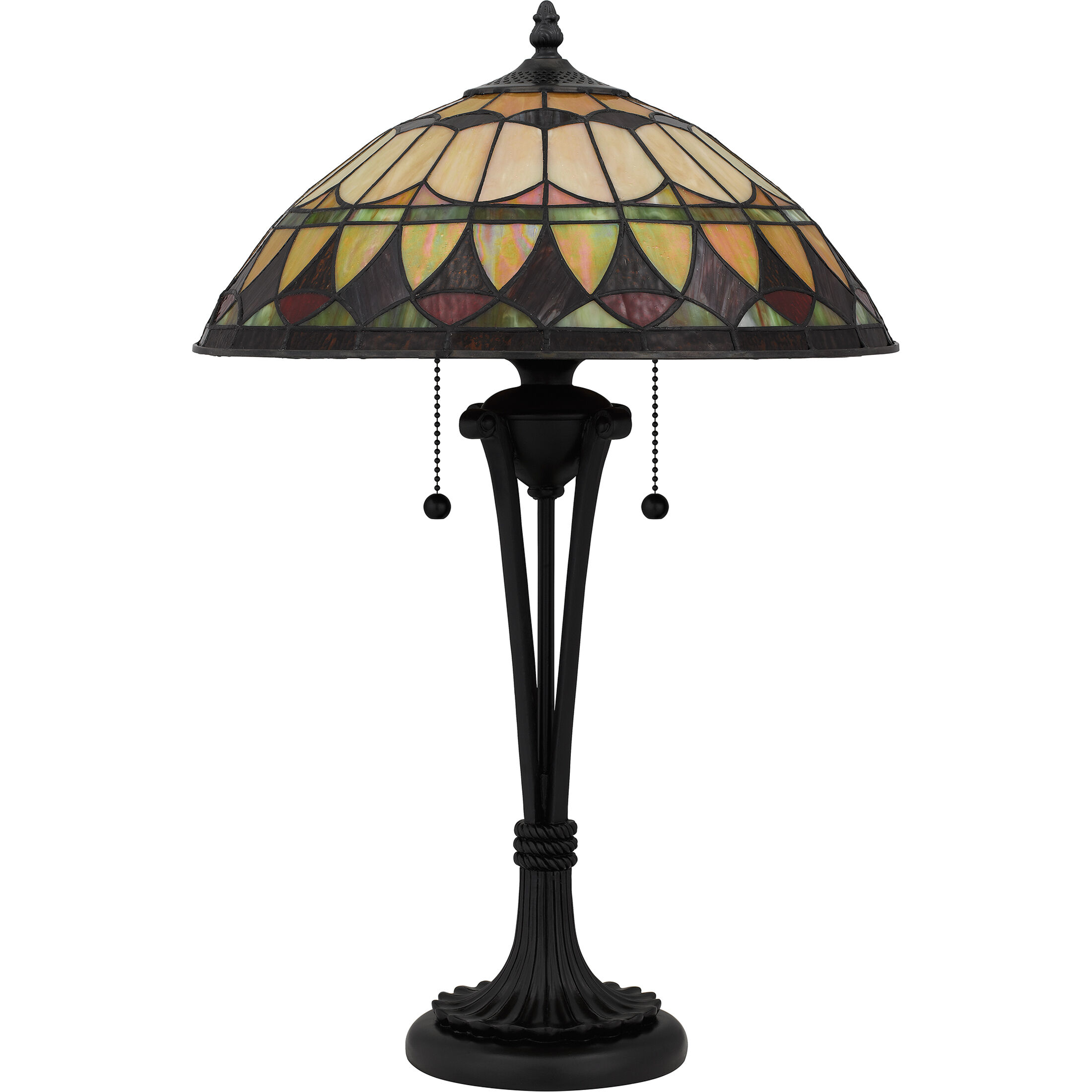 Sevilla 23.5 inch 75.00 watt Matte Black Table Lamp Portable Light, Tiffany