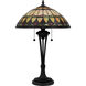 Sevilla 23.5 inch 75.00 watt Matte Black Table Lamp Portable Light, Tiffany