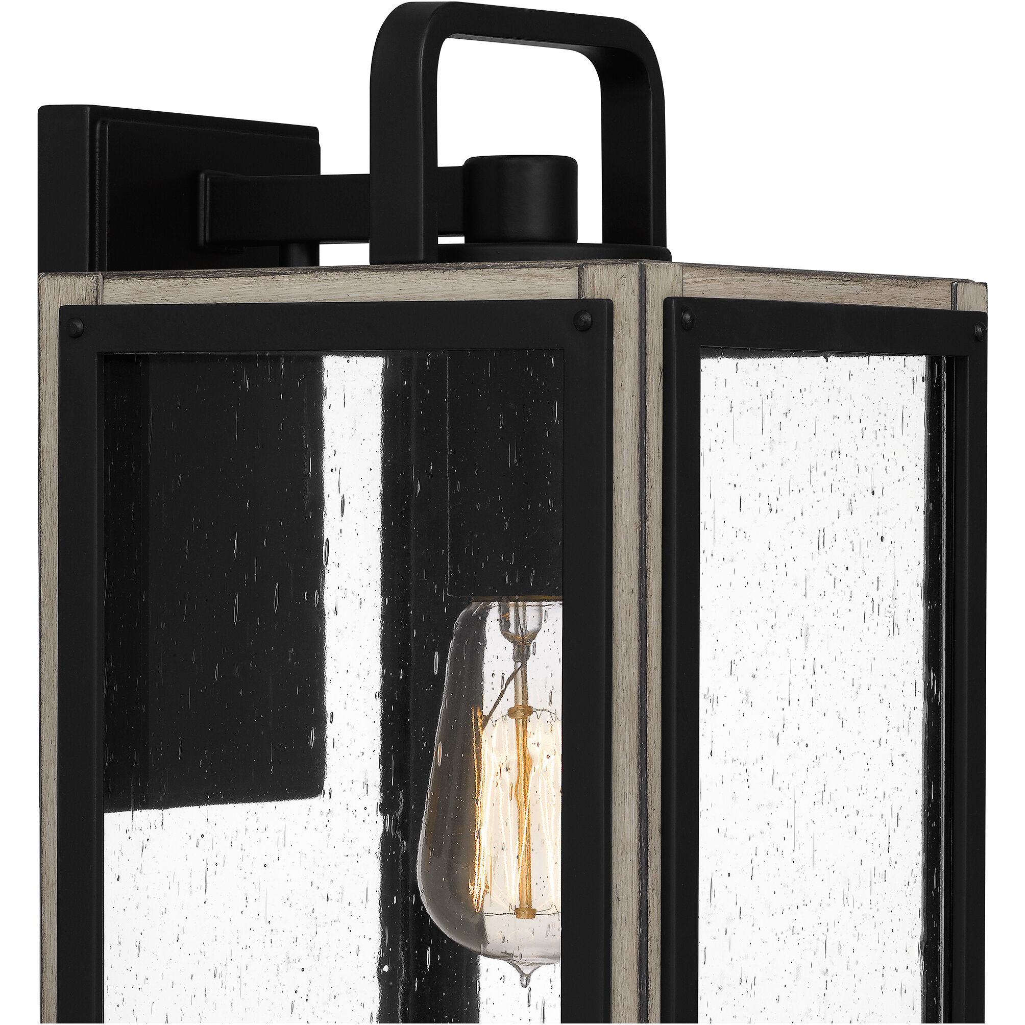 Bramshaw 1 Light 16 inch Matte Black Outdoor Wall Lantern